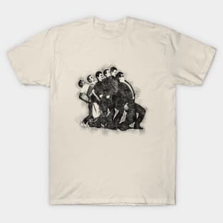 Madness Vintage Pencil Drawing Style T-Shirt